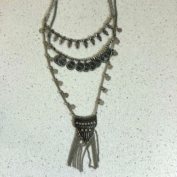 3 tier bohemian necklace - Picture 2 of 3